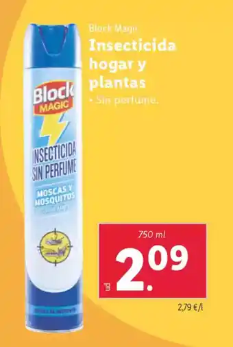 Lidl BLOCK MAGIC Insecticida hogar y Block plantas oferta