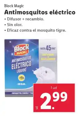 Lidl BLOCK MAGIC Antimosquitos eléctrico oferta