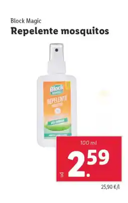 Lidl BLOCK MAGIC Repelente mosquitos oferta