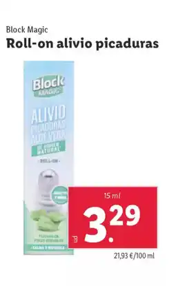 Lidl BLOCK MAGIC Roll-on alivio picaduras oferta