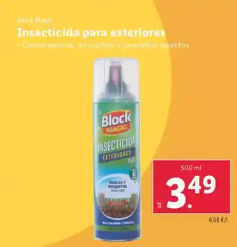 Lidl BLOCK MAGIC Insecticida para exteriores oferta