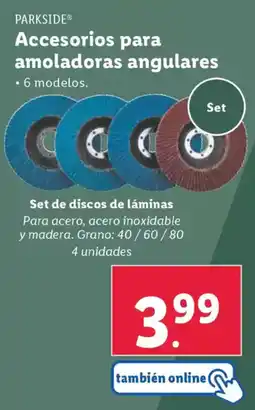 Lidl PARKSIDE Accesorios para amoladoras angulares oferta