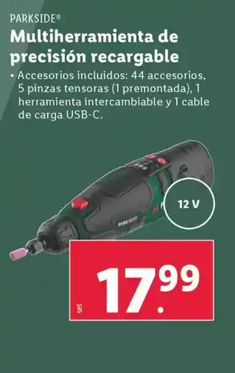 Lidl PARKSIDE Multiherramienta de precisión recargable oferta