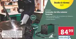Lidl PARKSIDE Soldador de hilo tubular inverter oferta