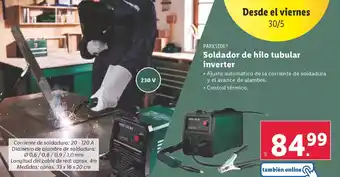 Lidl PARKSIDE Soldador de hilo tubular inverter oferta