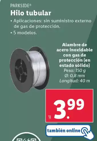 Lidl PARKSIDE Hilo tubular oferta