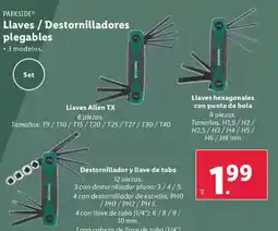 Lidl PARKSIDE Llaves/Destornilladores plegables oferta