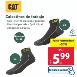 Lidl CAT Calcetines de trabajo oferta