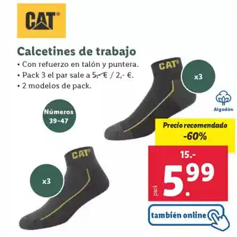 Lidl CAT Calcetines de trabajo oferta