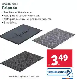 Lidl LIVARNO HOME Felpudo oferta