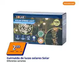 Action SOLAR Guirnalda de luces solares oferta