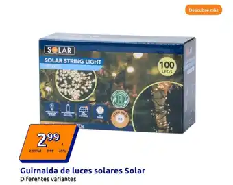 Action SOLAR Guirnalda de luces solares oferta