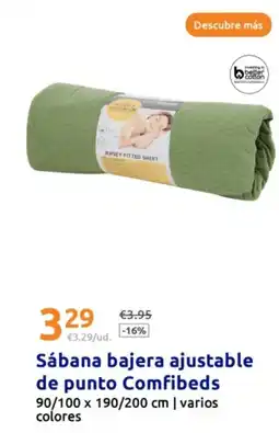 Action Sábana bajera ajustable de punto Comfibeds oferta