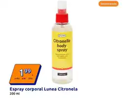 Action Espray corporal Lunea Citronela oferta