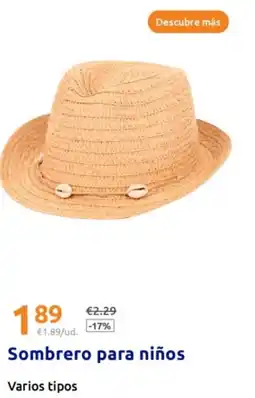 Action Sombrero para niños oferta