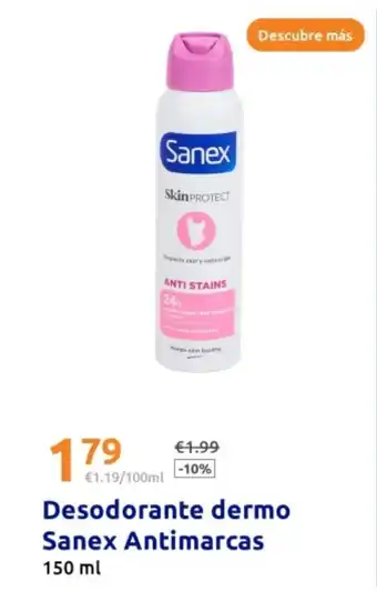 Action SANEX Desodorante dermo Antimarcas oferta