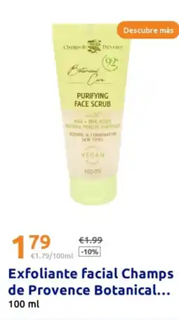 Action Exfoliante facial Champs de Provence Botanical oferta