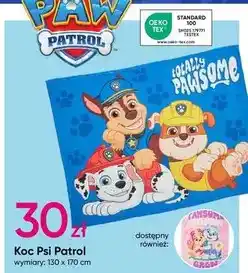 Pepco Tex - koc psi patrol oferta