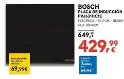 Worten Bosch - placa de inducción pvj631hc1e oferta