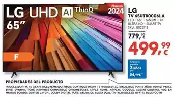 Worten Lg - tv 65ut80006la oferta