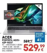 Worten Acer - portátil ag15-42p-r337 oferta