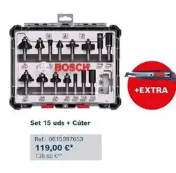 Ferri Bosch - set 15 uds + cuter oferta