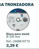Ferri Bosch - disco para metal oferta