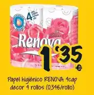 Cash Fresh Renova - papel higienico 4 cap decor 4 rollos oferta