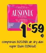 Cash Fresh Ausonia - compresas air dry alas oferta