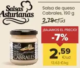Autoservicios Familia Salsas asturianas - salsa de queso cabrales oferta