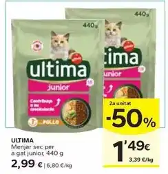 Caprabo Affinity - última/ menjar sec per a gat junior oferta