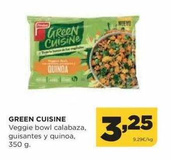 Alimerka Green Cuisine Veggie Bowl Calabaza Guisantes Y Quinoa oferta
