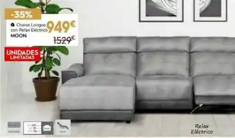 Conforama Chaise Longue Con Relax Eléctrico Moon oferta