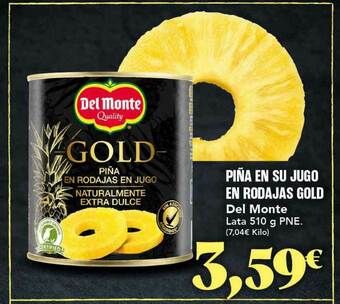 Gadis Piña En Su Jugo En Rodajas Gold Del Monte oferta