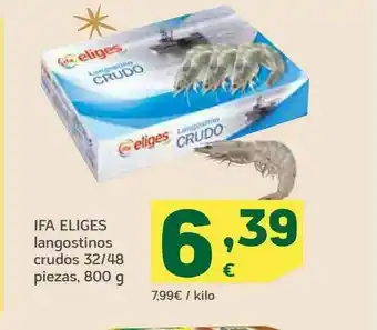 HiperDino Ifa Eliges Langostinos Crudos 32 48 Piezas oferta