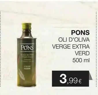 Plusfresc Pons Oli D'oliva Verge Extra Verd oferta