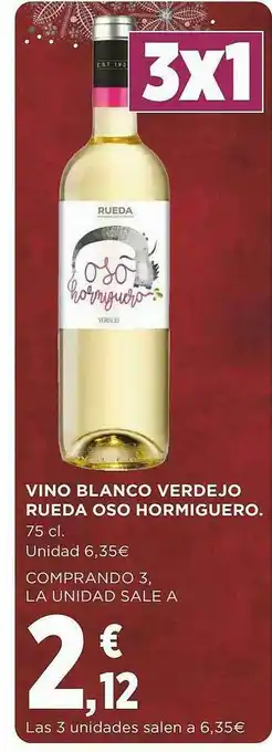 Supercor Exprés Vino Blanco Verdejo Rueda Oso Hormiguero oferta