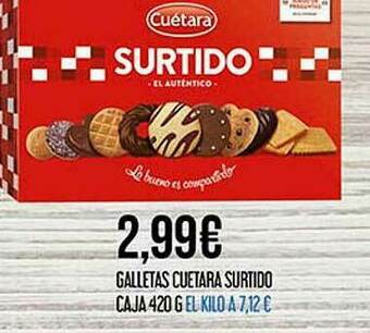 Claudio Galletas Cuetara Surtido Caja oferta