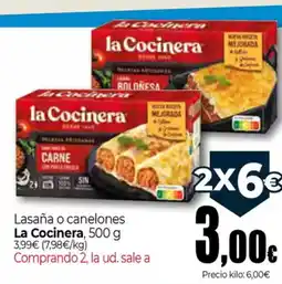 Unide Supermercados LA COCINERA Lasaña o canelones oferta
