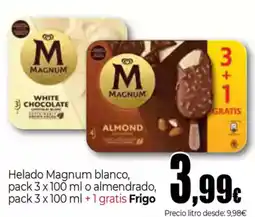 Unide Supermercados FRIGO Helado Magnum blanco o almendrado oferta