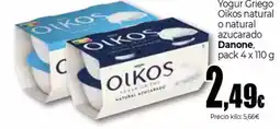 Unide Supermercados DANONE Yogur Griego Oikos natural o natural azucarado oferta