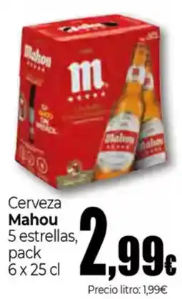 Unide Supermercados MAHOU Cerveza 5 estrellas oferta