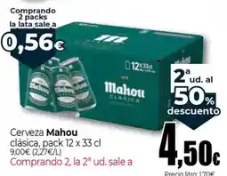Unide Supermercados MAHOU Cerveza clásica oferta