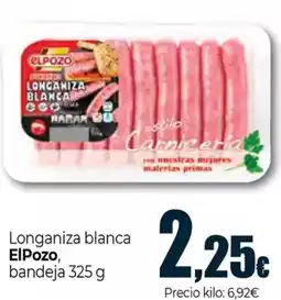 Unide Supermercados ELPOZO Longaniza blanca oferta