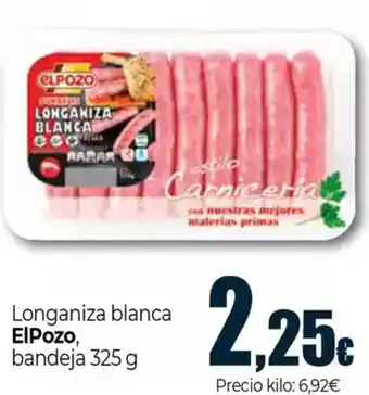 Unide Supermercados ELPOZO Longaniza blanca oferta