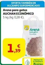 Alcampo Auchan - arena para gatos oferta