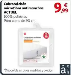 Alcampo Actuel - cubrecolchón microfibra antimanchas oferta