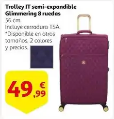 Alcampo It - trolley semi-expandible glimmering 8 ruedas oferta