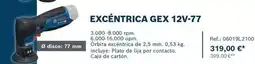 Ferri Bosch - lijeadoras de precision a bateria excentrica gex 12v-77 oferta