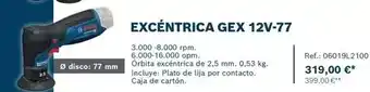 Ferri Bosch - lijeadoras de precision a bateria excentrica gex 12v-77 oferta